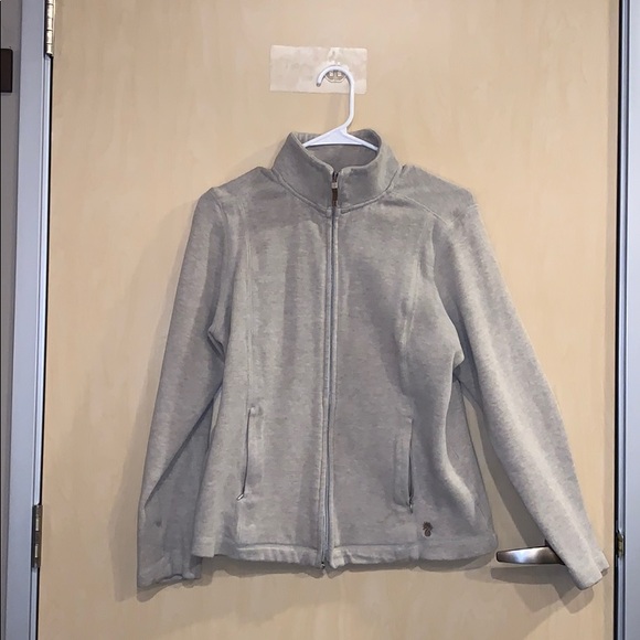 Tommy Bahama Tan Full Zip Sweatshirt - Picture 1 of 4